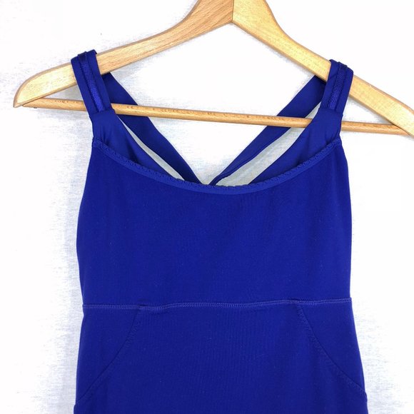 Lululemon Pigment Blue Cross My Heart Tank - Picture 2 of 5